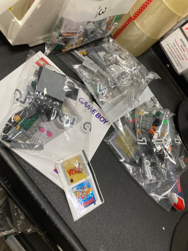 Photo 1 of *Damaged box* LEGO Super Mario Game Boy - Retro Building Sets for Adults, Ages 18+ - Gifts for Birthdays - Collectible Model with Game Paks and Display Stand - 72046