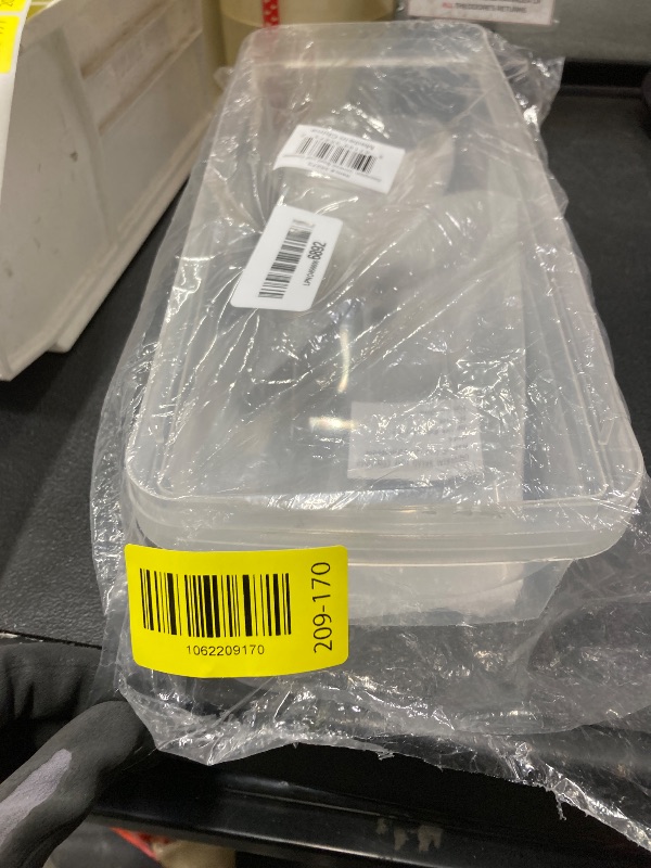 Photo 1 of *Cracked* Kitchen Discovery Plastic Bread Box Container Preserve Bread Up To 5 Days and Keep Flavor and Freshness - Bread Box Plastic Storage