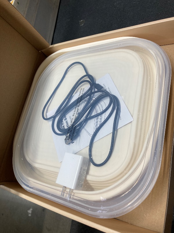 Photo 1 of *Dirty* Food-Safe Silicone Bread Proofing Basket, 1 Gallon / 4L Capacity, 11" Electric Sourdough Starter Kit, 6 Temp Switchable, Auto-Shut off Heating Proofing Bowl, Timer, Dishwasher Safe, Gift for Bakers