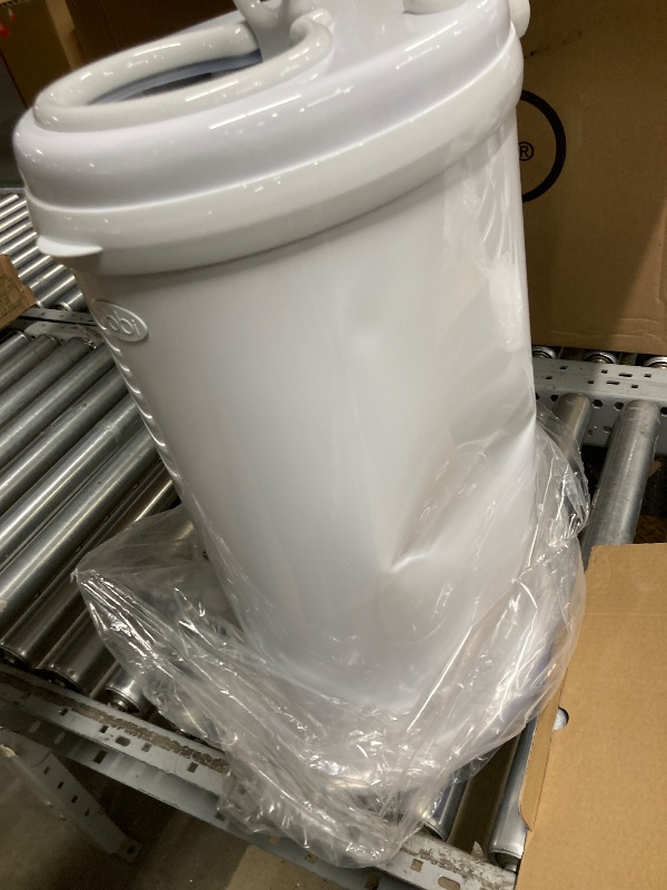Photo 1 of *Dented* Ubbi Steel Diaper Pail, Odor Locking, No Special Bag Required, Award-Winning, Registry Must-Have, White