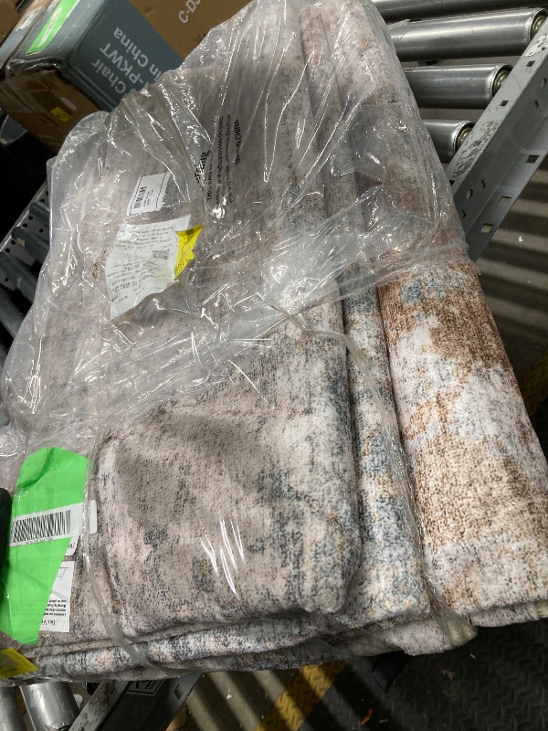 Photo 1 of *Dirty* SIXHOME 2'x3' Small Area Rugs Door Mat Entryway Rugs Modern Abstract Machine Washable Rugs Soft Neutral Carpet Rugs for Bedroom Kitchen Entrance Aesthetic Home Decor Non Slip Rug Brown
