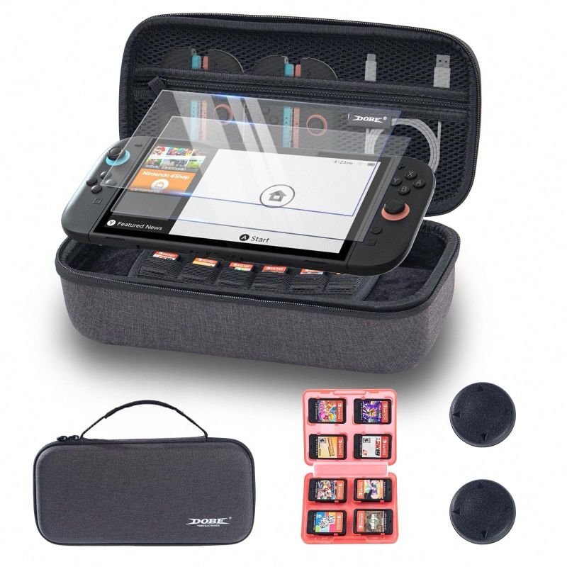 Photo 1 of *Case only* Switch 2 Carrying Case with Screen Protectors & Grip Caps - Hard Shell Travel Case for Switch 2 Console, Games & Accessories - Protective Storage Kit Compatible with Nintendo Switch 2 Accessories 2025