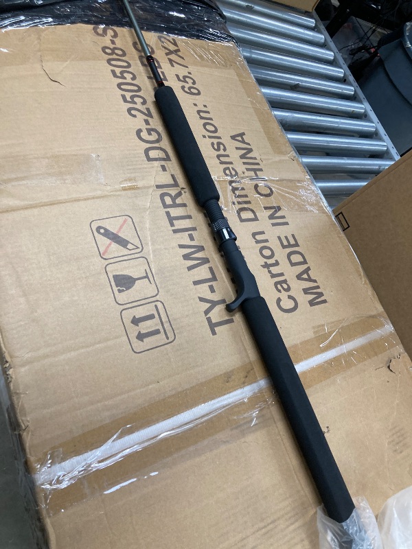Photo 1 of *Tip broken* PENN Prevail III 6'2" Jig Conventional Rod; 1-Piece Fishing Rod, Durable Graphite Composite Construction, Durable Stainless Steel Guides