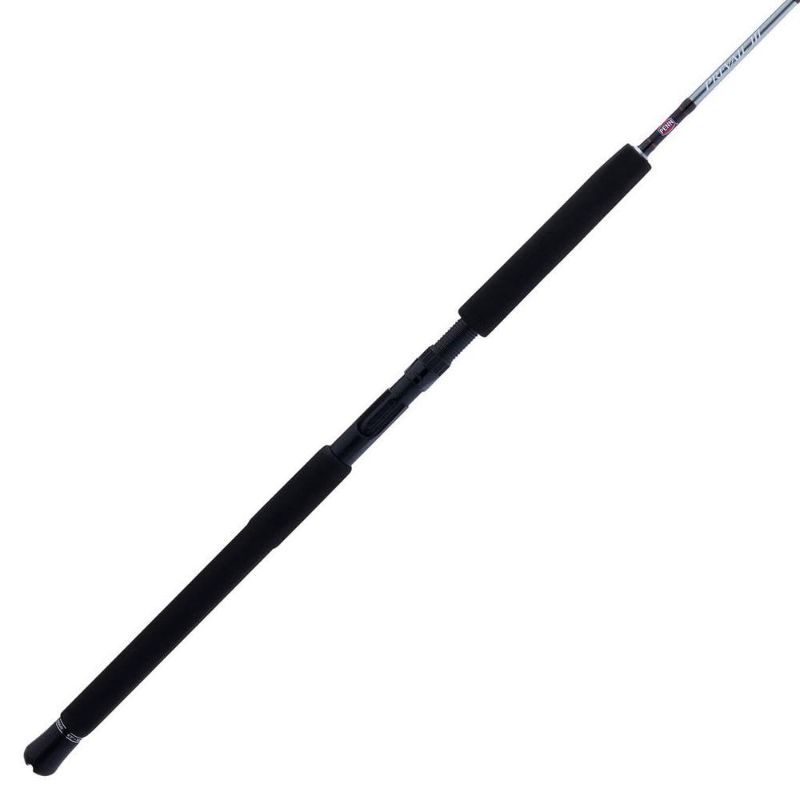 Photo 1 of *Tip broken* PENN Prevail III 6'2" Jig Conventional Rod; 1-Piece Fishing Rod, Durable Graphite Composite Construction, Durable Stainless Steel Guides