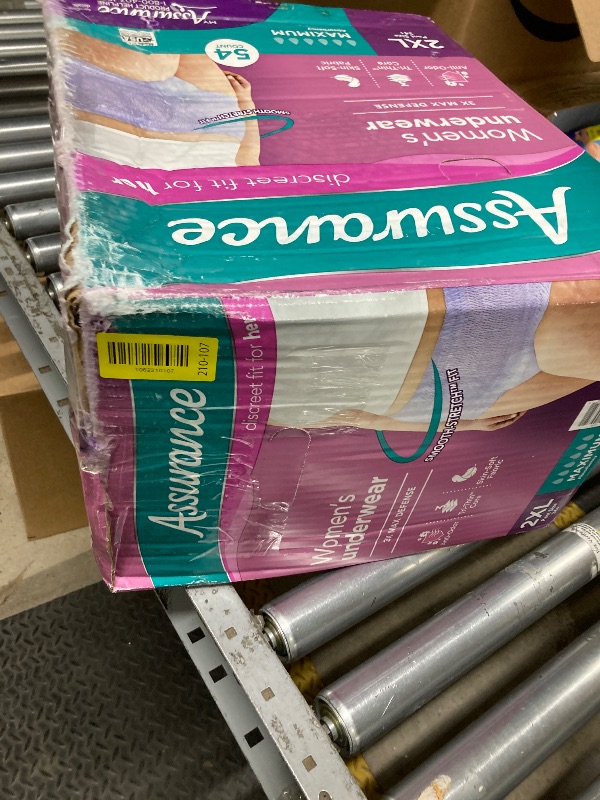 Photo 1 of *Damaged box, fine otherwise* Assurance Women's Incontinence & Postpartum Underwear, XXL , Maximum Absorbency (54 Count)