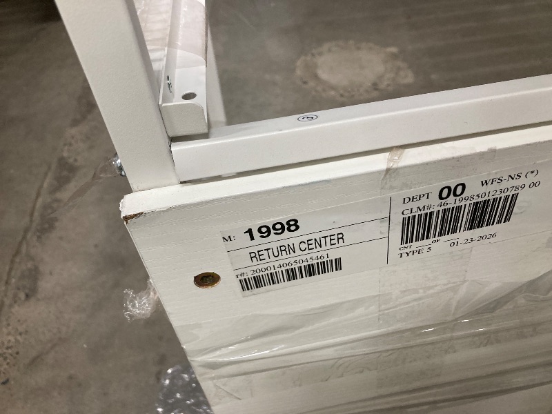 Photo 1 of *Chipped/Scratches* *PIECES MISSING* *Style unknown* White desk 