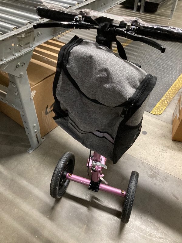 Photo 1 of *Used/Dirty* COSYWILL Steerable Knee Scooter,Economy Knee Walker,All Terrain Foldable Medical Scooter for Foot Injuries Crutches Alternative,Pink