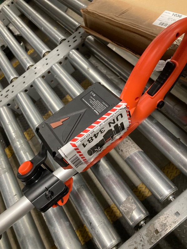 Photo 1 of *Pieces missing* Battery dead* VOLTASK 24V 13-inch Cordless Snow Shovel Electric Snow Blower with Directional Plate, Battery & Quick Charger Included for Driveway & Sidewalks Black
