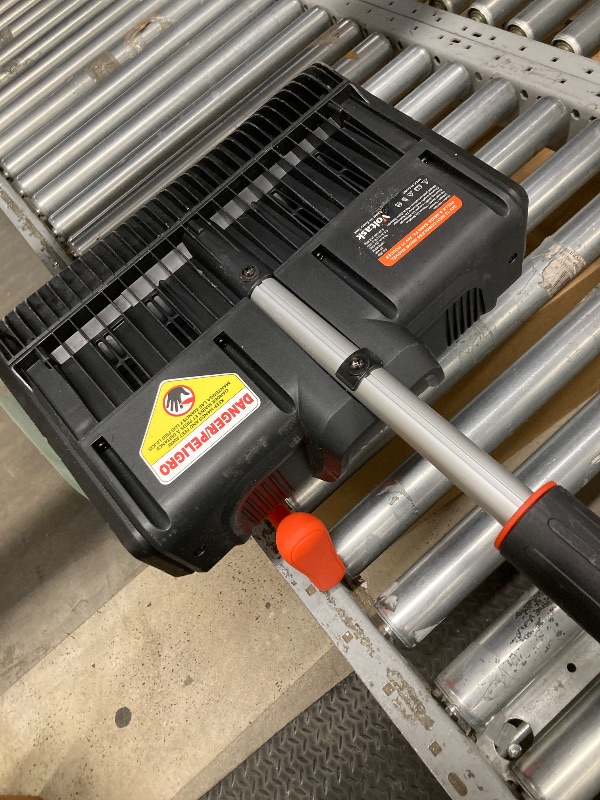 Photo 1 of *Pieces missing* Battery dead* VOLTASK 24V 13-inch Cordless Snow Shovel Electric Snow Blower with Directional Plate, Battery & Quick Charger Included for Driveway & Sidewalks Black
