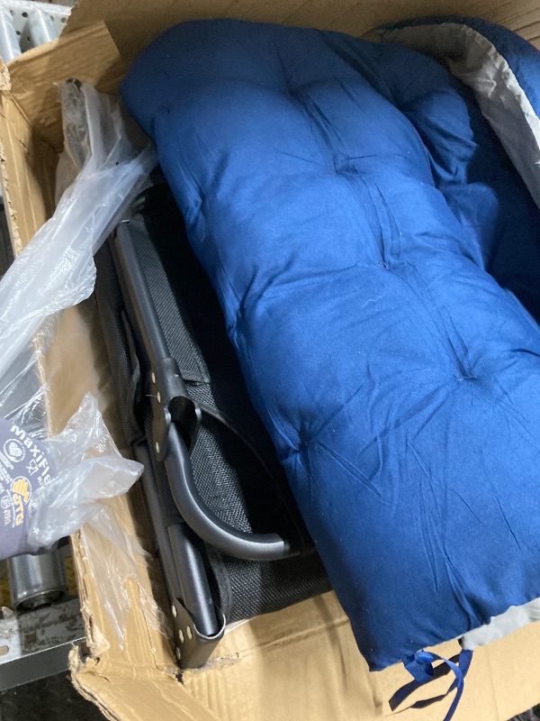 View 3 of *USED* GVDV Portable Folding Camping Cot with Mattress, 29" Wide Multi-Position Folding Chaise Lounge Chair, Oversized Folding Bed Sleep Cot for Outdoor, Home, Office