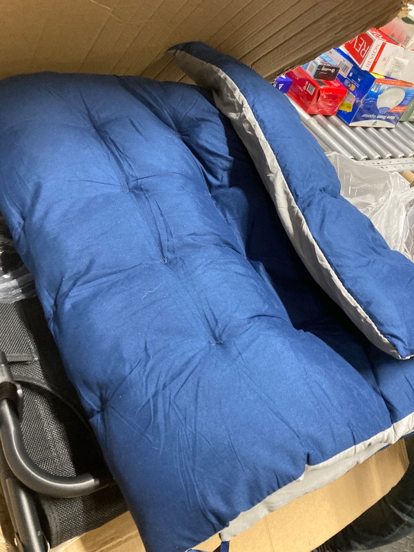 View 2 of *USED* GVDV Portable Folding Camping Cot with Mattress, 29" Wide Multi-Position Folding Chaise Lounge Chair, Oversized Folding Bed Sleep Cot for Outdoor, Home, Office
