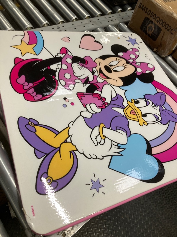 Photo 1 of *Table edge minor damage* Minnie Mouse Kids 3-Piece Activity Table and Chair Set, Pink