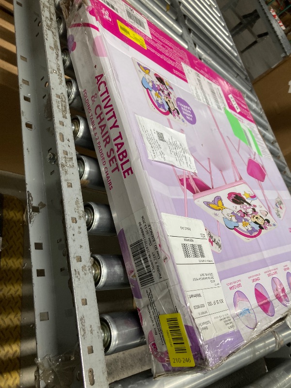 Photo 1 of *Table edge minor damage* Minnie Mouse Kids 3-Piece Activity Table and Chair Set, Pink