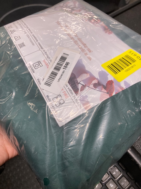 Photo 1 of 10x10ft Wrinkle Free Hunter Green Backdrop Curtain for Parties Soft Fabric Drapes Wedding Dark Green Curtain Backdrop for Birthday Party Decorations Background for Photography 5x10ft,2 Panels