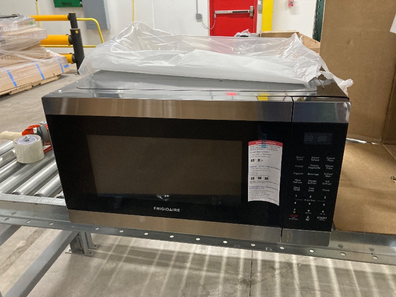 Photo 1 of **Missing the inner glass**FRIGIDAIRE 2.2 Cu. Ft. Stainless Steel Microwave Oven, Multi Function, Programmable, 1,200 Watts**THE INNER GLASS IS MISSING; IT'S BROKEN**