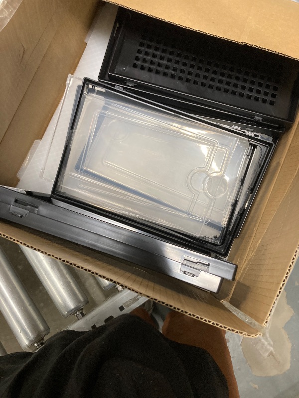 Photo 1 of **NOTE: THE DESCRIPTION AND PHOTO ARE SIMILAR** 6-Pack Black Plastic Mesh Shoe Boxes – 33x23x14cm Modular Storage Set