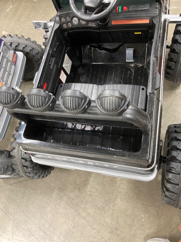 Photo 1 of **NOTE: DOES NOT INCLUDE ITS CABLE**  Chevrolet Cheyenne 24 Volt Ride on Toys with Remote, Ride on Truck for Big Kids, Joyracer Power Car Wheels with Bluetooth, Black