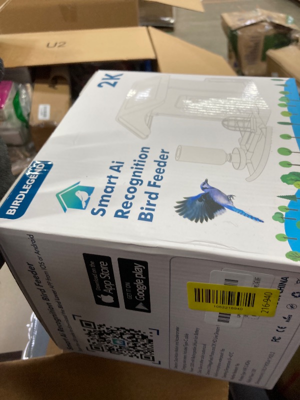 Photo 1 of **MISSING TF CARD**BIRDLEGEND® Bird Feeder with Camera Solar Powered, 2K Portrait Live Free AI Forever Instant Arrival Alerts with 64GB Card, Smart Camera Birds Feeders Wireless Outdoor Gift for Bird Lover, 2.4G WiFi