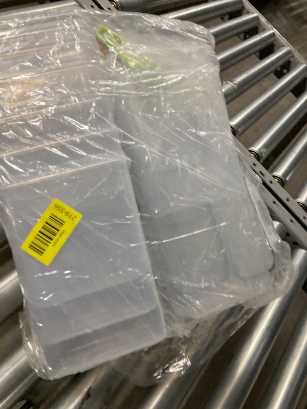 Photo 1 of ***MISSING PIECES SELLING AS IS *** stusgo  Pack Airtight Food Storage Containers with Lids, Plastic Kitchen and Organization Canisters for Cereal, Flour and Sugar, BPA Free, Includes Spoons, Labels and a Pen  ***NOT IN BOX***