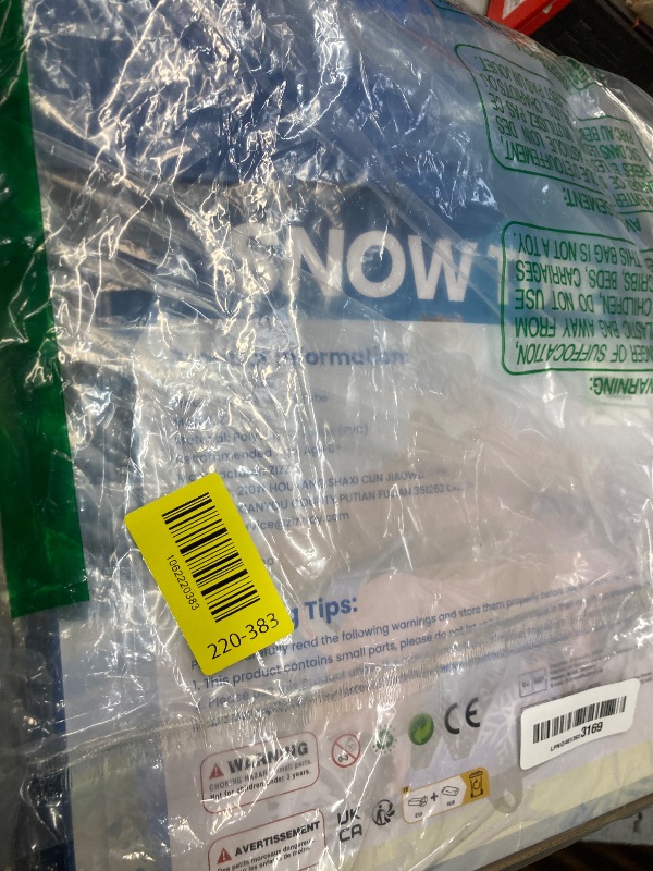 Photo 1 of **MISSING INFLATE TOOL**ZIZZ Inflatable Snow Tube for Kids & Adult - 48INCH Large Heavy Duty Snow Tubes for Sledding with Canvas Cover for Kids Adults Winter Outdoor Fun Toys Birthday for Boys Girls Children