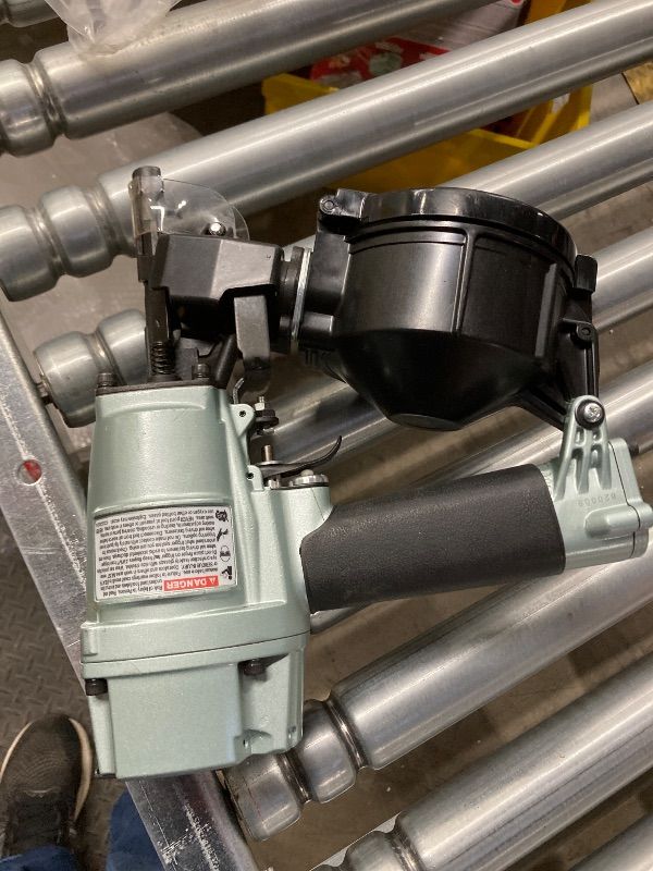 Photo 1 of ***MISSING PARTS*** Metabo HPT 2" Coil Siding Nailer, Pro-preferred Pneumatic Power Nailers in Siding Tools, For Sheathing, Decking & Fencing, 15° Plastic Collated Nails and 16° Wire Coil Nails, NV65AH2 ***SOME SCUFFS/SCRATCHES, NOT IN BOX***