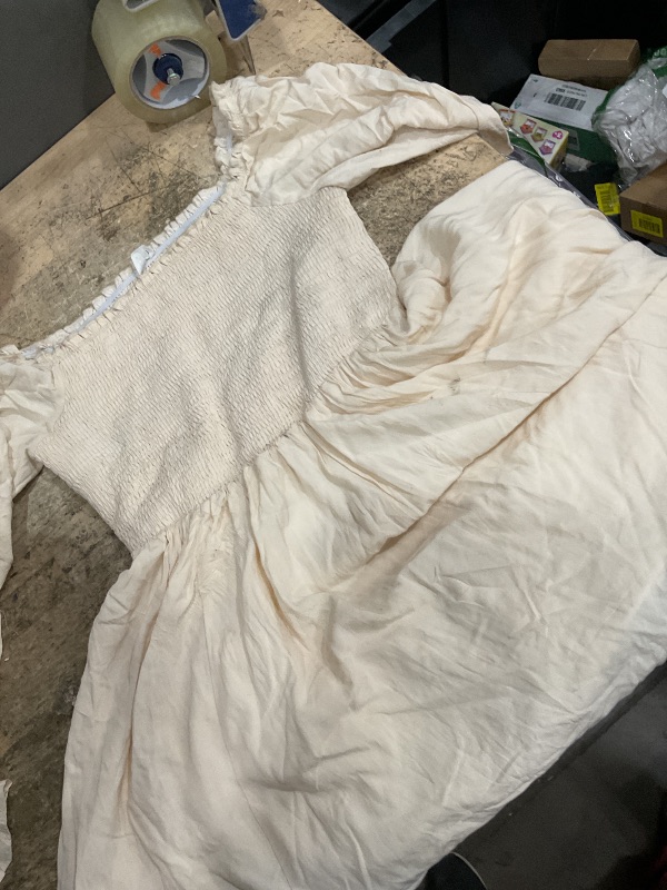 Photo 1 of  LONG SLEEVE TAN DRESS MEDIUM 