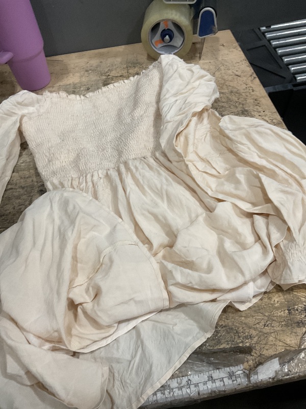 Photo 1 of  LONG SLEEVE TAN DRESS MEDIUM 