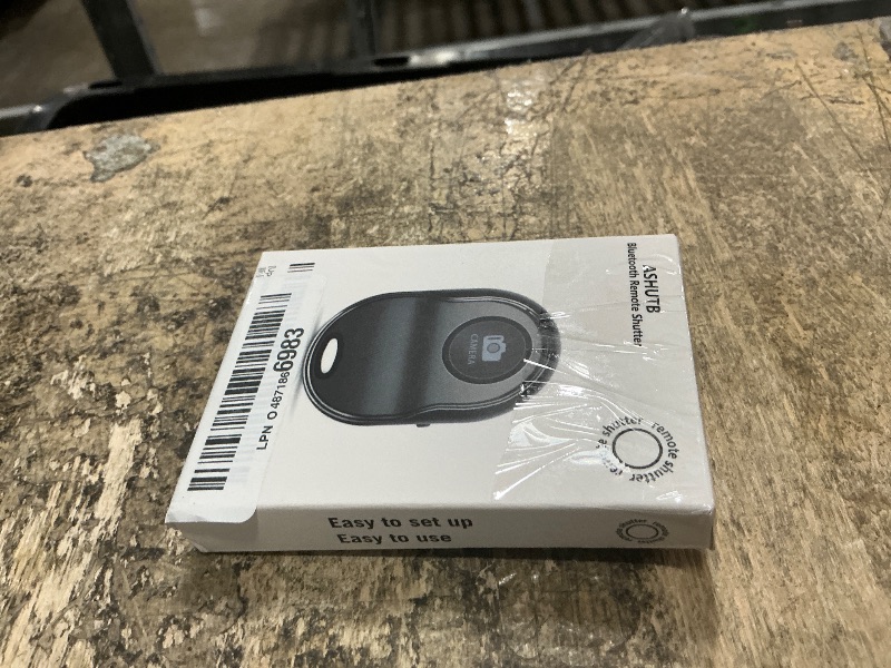 Photo 1 of [Upgraded] Bluetooth 5.0 Remote Shutter for iPhone & Android Camera Wireless Remote Control Selfie Button for iPad iPod Tablet, HD Selfie Clicker for Photos & Videos (Black)