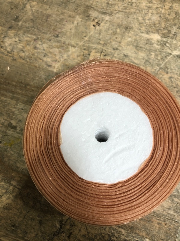 Photo 1 of 1 3/4" Ribbon Peach with gold flecks