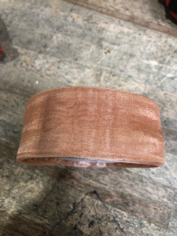 Photo 1 of 1 3/4" Ribbon Peach with gold flecks