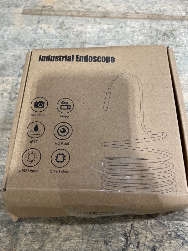 Photo 1 of [Dual-Lens] Endoscope Camera with Light, 1920P HD Borescope with 8+1 Adjustable LED Lights, IP67 Waterproof 16.5FT Semi-Rigid Snake Cord Inspection Camera for iPhone, iPad and Android Phone (Type C)