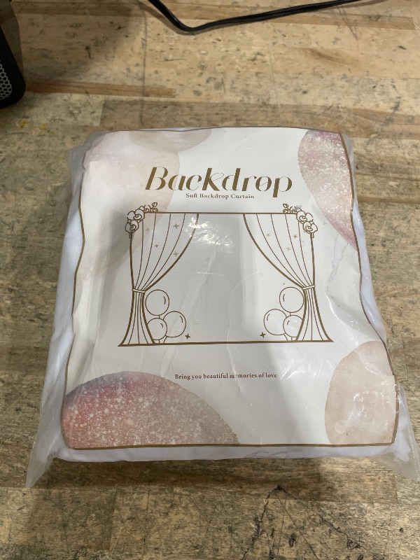 Photo 1 of 10×10ft Purple Tulle Backdrop Curtain with Lights String for Parties, Sheer Photo Curtain Backdrop Drapes for Wedding Party Photography Backgrounds