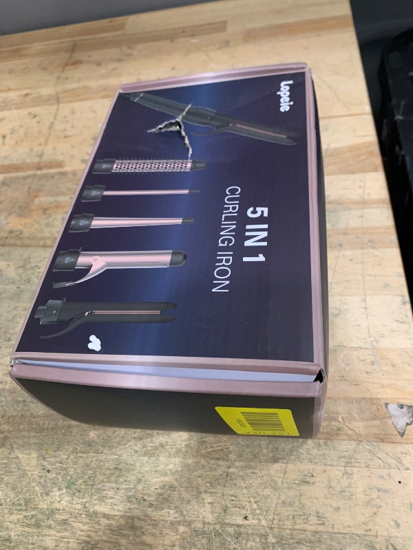 Photo 1 of **MISSING CURLING IRON ACCESSORIES ONLY*** Lopeie 5 in 1 Curling Iron with Thermal Brush and 4 Interchangeable Ceramic Barrels(1/2 to 1 1/2 inch), Curling Wand Set with Flat Iron, Fast Heating, Dual Voltage Hair Curler, Gifts for Women