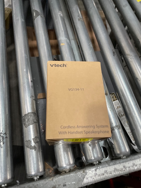 Photo 1 of [New] VTech VG134-11 DECT 6.0 Cordless Home Phone with Bluetooth Connection, Digital Answering Machine, Backlit Display,Full Duplex Speakerphone, Caller ID/Call Waiting,1000 ft Range (Black)