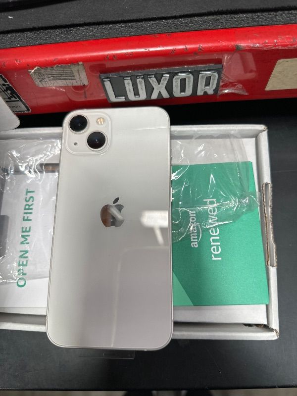 Photo 1 of *** PHONE IS LOCKED WITH PASSCODE *** Apple iPhone (Renewed Premium) 13, 128GB, Starlight - Unlocked