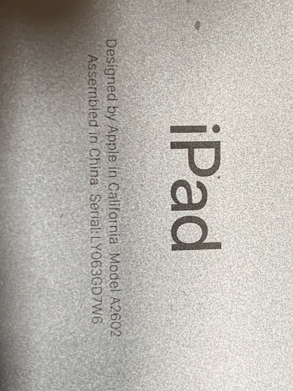 Photo 1 of ===== SEE NOTES==== Apple iPad 9.7 with WiFi, 128GB- Space Gray (2017 Model)