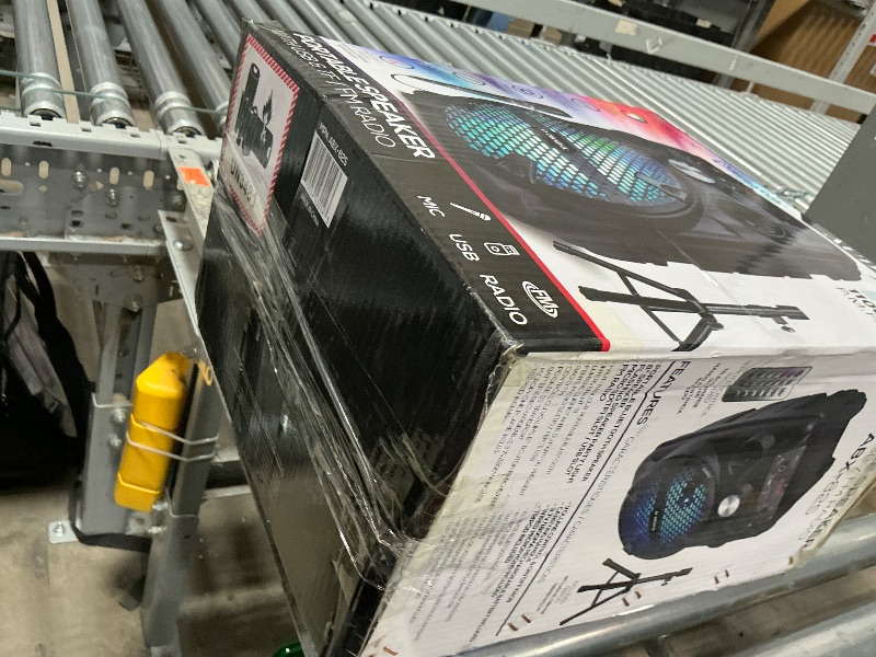 Photo 1 of (*speaker only*) Portable Bluetooth Party Speaker with Stand - 8" Woofer 1100W WaveSync™ Technology, LED Lights, USB/TF Card/FM, Loud Bluetooth Speaker PA System w/Wired