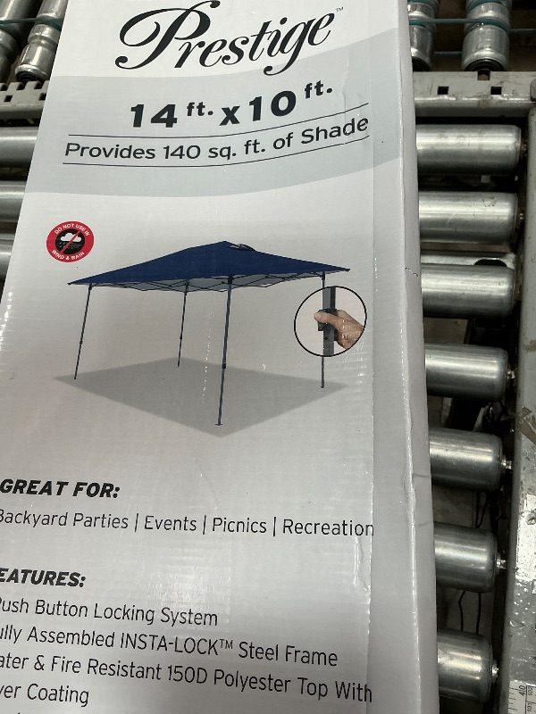 Photo 1 of **FOR PARTS ONLY**Z-Shade 14 x 10 Prestige Instant Shade Outdoor Canopy (Medieval Blue)
