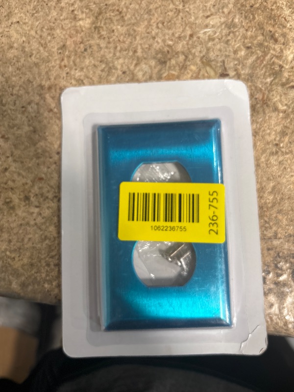 Photo 1 of [5 Pack] BESTTEN Duplex Metal Wall Plate with Protective Film, 1-Gang Standard Size, Corrosion-Resistant Stainless Steel Outlet and Switch Cover, Industrial Grade, Brushed Finish, Silver