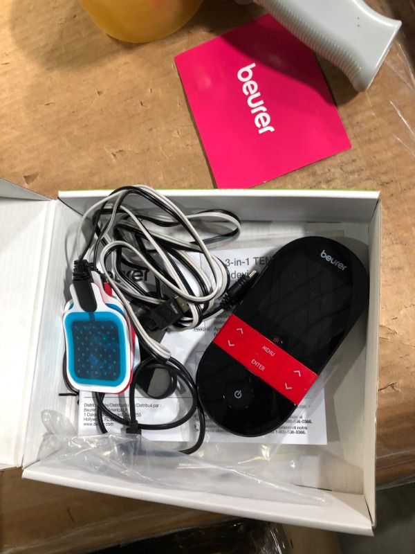 View 4 of ***MISSING PARTS***
Beurer EM59 Digital 3-in-1 TENS Unit, EMS & Heat Therapy for Pain Relief & Relaxation, Muscle Stimulator with 2 Adjustable Channels, 64 Applications, Timer Function