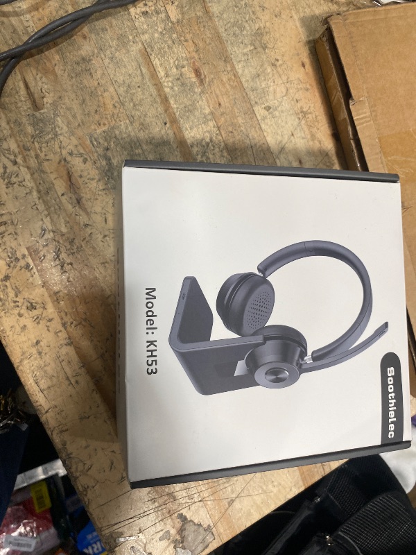 Photo 1 of (Upgraded Version) Wireless Headset, Bluetooth Headset with Noise Cancelling Microphone, Best Headphones with Mic Mute & USB Dongle for PC/Computer/Laptop/Cell Phones/Remote Work/Call Center