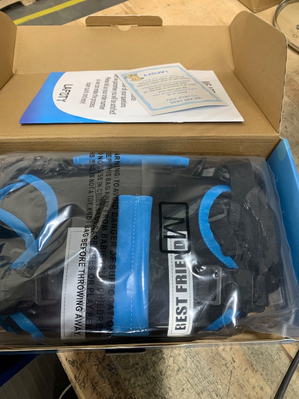 Photo 1 of **ITEM FACTORY SEALED** Lafoty Dog Lift Harness for Medium Male Dogs Friendly, 2 in 1 Detachable Support Harness, Full Body Dog Carrying with 4 Handles for Old/Disabled/Joint Injuries Dogs (Black, Medium)