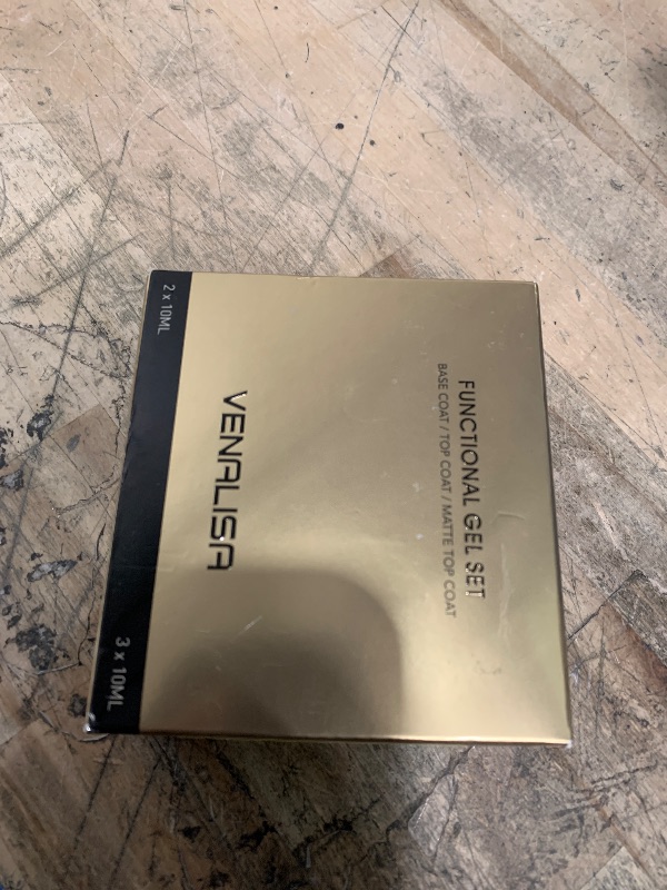 Photo 1 of **FACTORY SEALED** VENALISA 2 Pcs No Wipe Gel Top Coat Set- High Gloss Shiny Long Lasting Top Coat Clear Gel Nail Polish Kit, Soak Off Nail Art Home and Professional Manicure