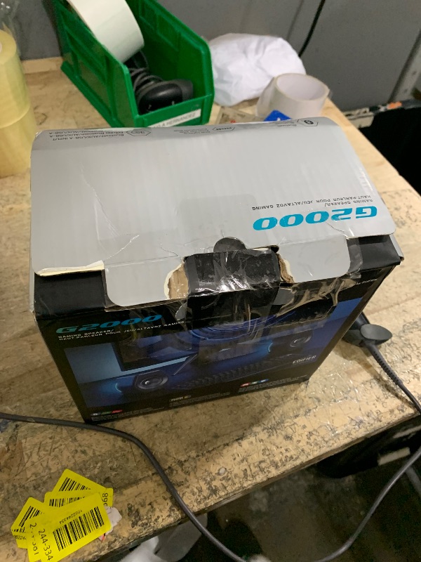 Photo 1 of (USED) difier G2000 32W PC Gaming Computer Speakers for Laptop Mac Desktop Computer Woofer Speakers Bluetooth USB 3.5mm AUX Inputs RGB Lights Multimedia Speakers Black