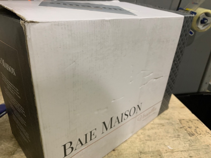 Photo 1 of **MISSING A LID**Baie Maison Extra Large Black Farmhouse Bread Box for Kitchen Countertop - Holds 2+ Loaves for All Your Bread Storage with Matching Large Kitchen Canisters Set of 3 - Coffee Tea Sugar Container Set