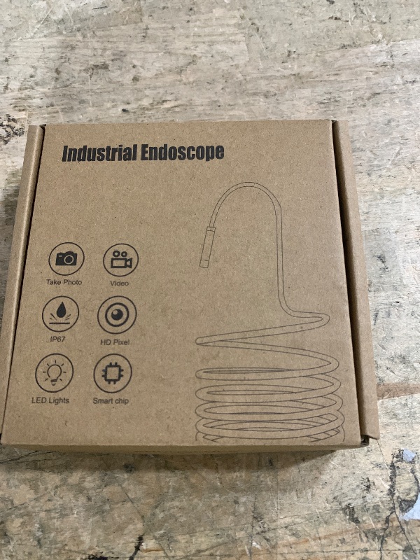 Photo 1 of [Dual-Lens] Endoscope Camera with Light, 1920P HD Borescope with 8+1 Adjustable LED Lights, IP67 Waterproof 16.5FT Semi-Rigid Snake Cord Inspection Camera for iPhone, iPad and Android Phone (Type C)