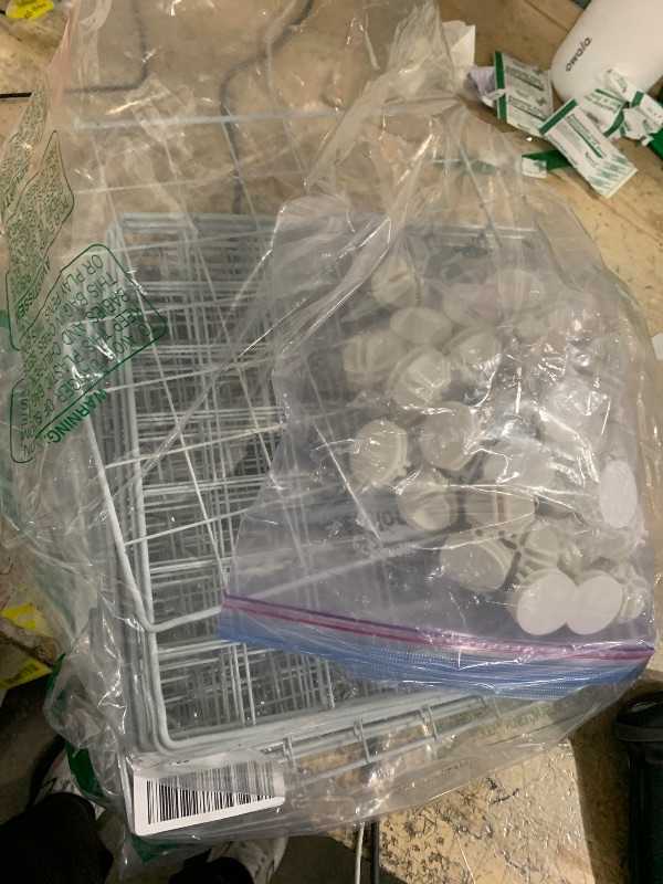 Photo 1 of **MISSING ASSEMBLY PIECES &  INSTRUCTIONS** C&AHOME Wire Cube Storage - 20-Cube Organizer, Metal Grids, Modular Bookshelf Shelf, Ideal for Bedroom & Office, 48.4'L x 12.4'W x 60.6'H White UWCSM20W