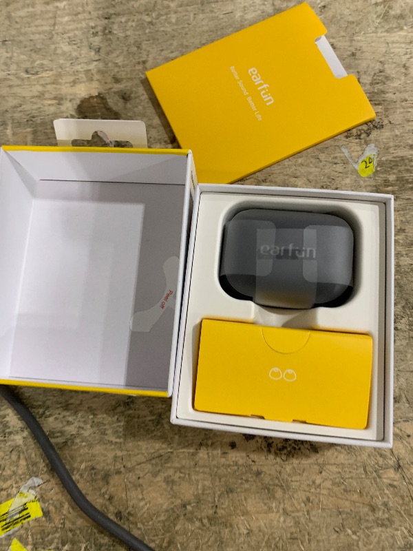 Photo 1 of **DIRTY (EARWAX)/ left ear non-functional*** EarFun Air Pro 4 Adaptive Hybrid Noise Canceling Wireless Earbuds, Qualcomm Snapdragon Sound, aptX™ Lossless, 6 Mics AI CVC 8.0 Call, LDAC Hi-Res Audio, 52H Playtime, Bluetooth 5.4, in-Ear Detection