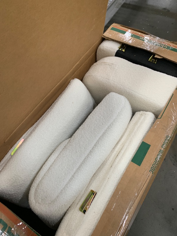 View 1 of ***PARTS ONLY*** partial set**
Krcix Boucle Storage Ottoman Bench for Bedroom 49.2 Inch Upholstered,Ivory