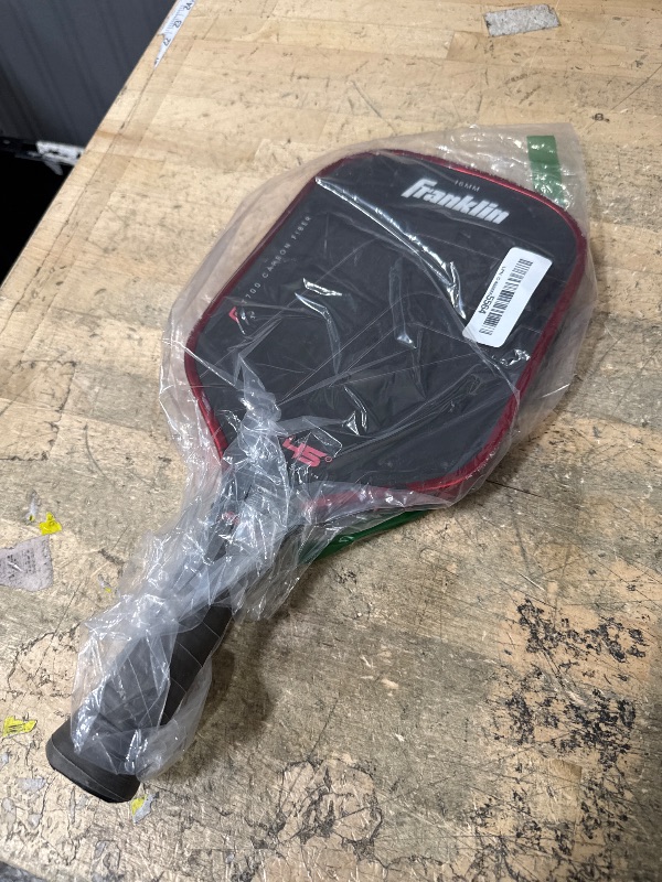 Photo 1 of **MINOR DAMAGE HEAVILY USED/ LAMINATED MATERIAL SEPERATING FROM PADDLE** Franklin Sports PRO Pickleball Paddles – C45 Carbon Fiber Series - Official USAP + UPA Approved – Pro Player Design